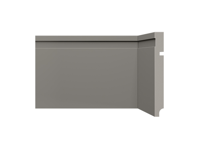 Santa Luzia Pop Decor Rodape 480 cinza titanium com 150 mm de altura
